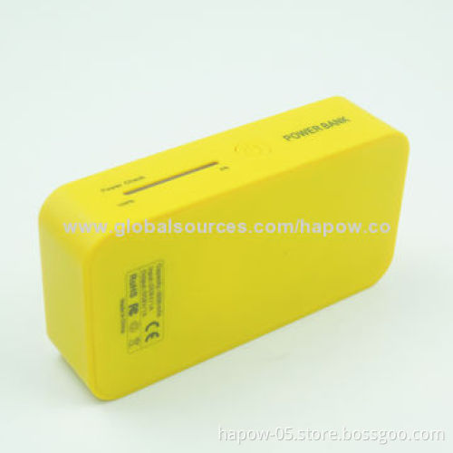 Portable Slim Mobile Phone Power Bank with 4 LEDs, Li-ion Battery, Small Size, High-capacity